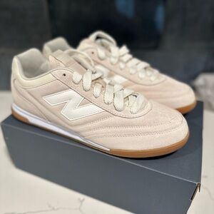 New Balance Off-White Sneakers with Gum Sole